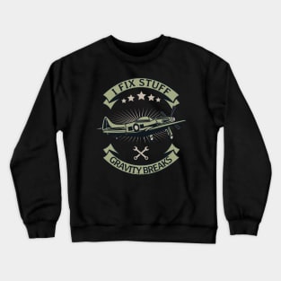 Aircraft Mechanic Airplane Technician Crewneck Sweatshirt